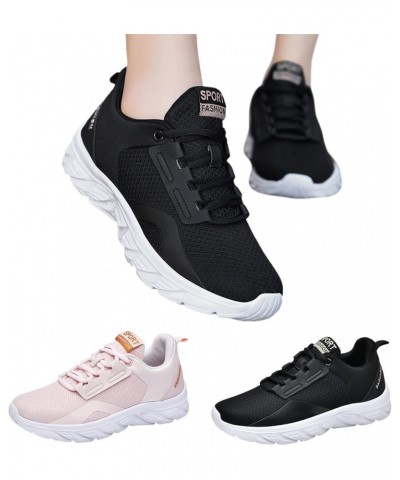 womens slip on sneakers Women Trainers Athletic Running Shoes Sport Walking Sneakers Lightweight Tennis Shoes Z 12-black $17....