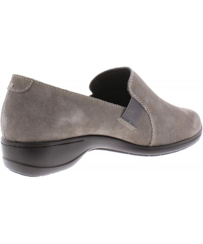 Slide in 62035 Women's Casual Shoe Leather Slip-on Grey Suede $22.17 Loafers & Slip-Ons