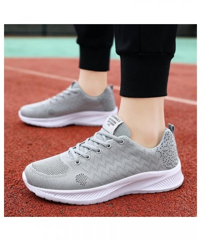 Men's Tennis Lightweight Athletics Gym Jogging Sneakers White Platform Sneakers Mens Sneakers Size 9 Z 13-grey $16.07 Boots