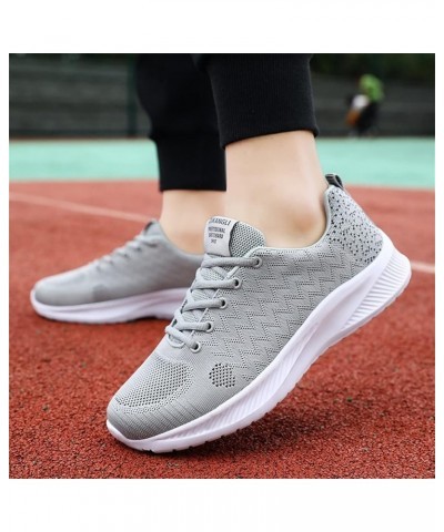 Men's Tennis Lightweight Athletics Gym Jogging Sneakers White Platform Sneakers Mens Sneakers Size 9 Z 13-grey $16.07 Boots