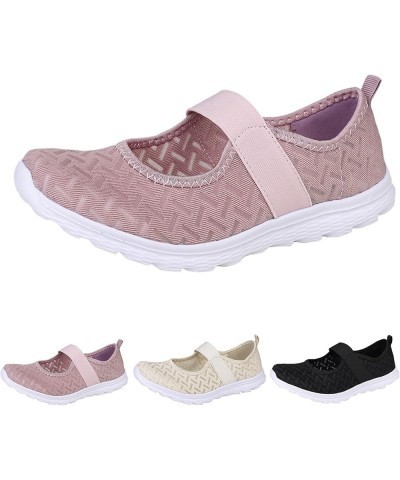 Women's Printed Sandals Women Sneakers Fashionable Simple and Solid Color New Pattern Summer Mesh Breathable Comfortable (Bla...