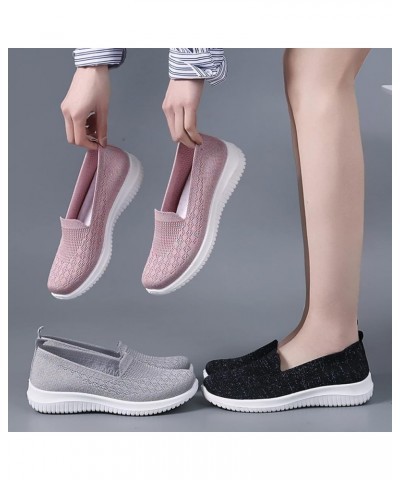 Women Shoes Mesh Socks Shoes Casual One Foot Wear Women's Shoes Breathable Casual Sports Leather Working Shoes Pink $14.03 At...