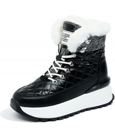 Women's Snow Boots Women's Winter Boots Black 37 $46.29 Outdoor Shoes