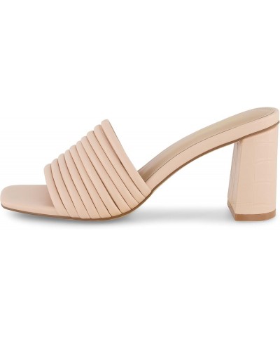 Women's Irma Strappy Block Heel Sandal +Memory Foam Nude $21.15 Sandals