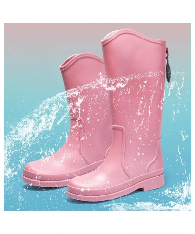 Winter Boots for Women Women's Fashion Rain Shoes Outside Shoes Kitchen Rubber Shoes Soft Bottom Comfortable Middle Tube Rain...