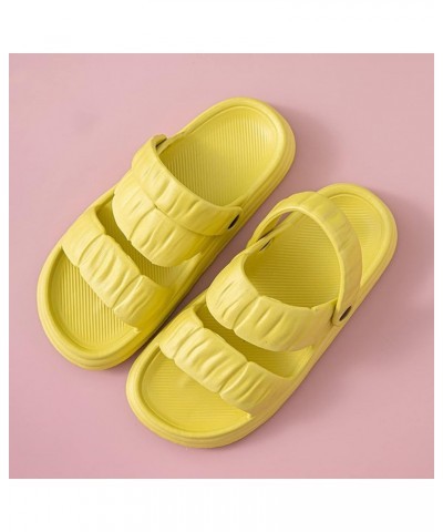 Teen Girls Bathroom Shoes Women Shoes Breathable Flat Sandals Fashion Soft Home Sandals Outdoor Beach Slippers Green $12.32 S...