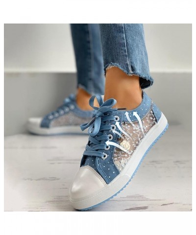 casual sneakers for women Women's Ladies Fashion Casual Versatile Comfortable Canvas Flat Loafers Z-06 Sky Blue $15.98 Fashio...