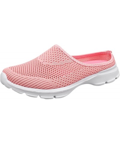 Flat Sport Flip Flops Shoes for Women Dressy Breathable Mesh Work Slippers Slip On Lightweight Sport Shoes Pink 7 $7.62 Sandals