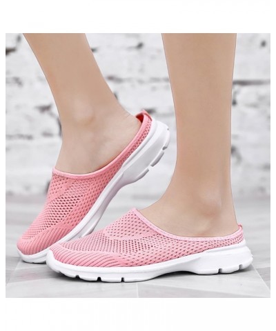 Flat Sport Flip Flops Shoes for Women Dressy Breathable Mesh Work Slippers Slip On Lightweight Sport Shoes Pink 7 $7.62 Sandals