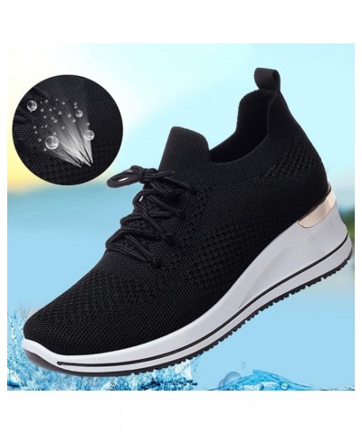 Women Shoes Mesh Socks Shoes Casual Versatile Foreign Trade Women Shoes Breathable Casual Sports Shoes Fresh Foam Sneaker - W...