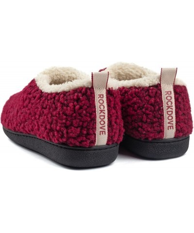 Women's Nomad Faux Shearling Lined Closed Back Slipper Wine Red $18.80 Slippers