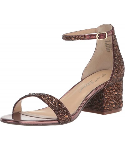 Blue Women's SB-MARI Heeled Sandal Brown $34.13 Sandals