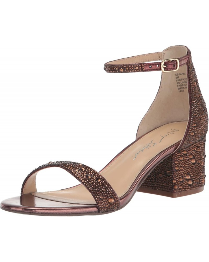 Blue Women's SB-MARI Heeled Sandal Brown $34.13 Sandals