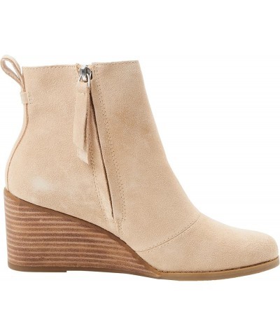 Women's Casual Ankle Boot Oatmeal Suede $23.98 Boots