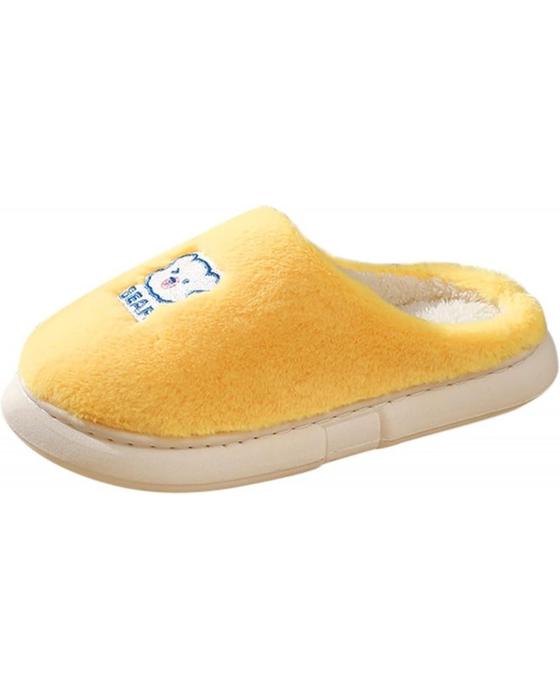 Men & Womens Slippers Trainers Slippers Winter Fashion Casual Home Shoes Comfy Graphic House Shoes A-yellow $12.29 Slippers