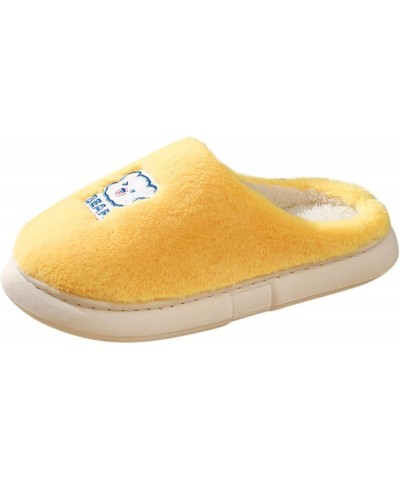 Men & Womens Slippers Trainers Slippers Winter Fashion Casual Home Shoes Comfy Graphic House Shoes A-yellow $12.29 Slippers