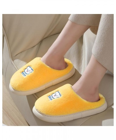 Men & Womens Slippers Trainers Slippers Winter Fashion Casual Home Shoes Comfy Graphic House Shoes A-yellow $12.29 Slippers