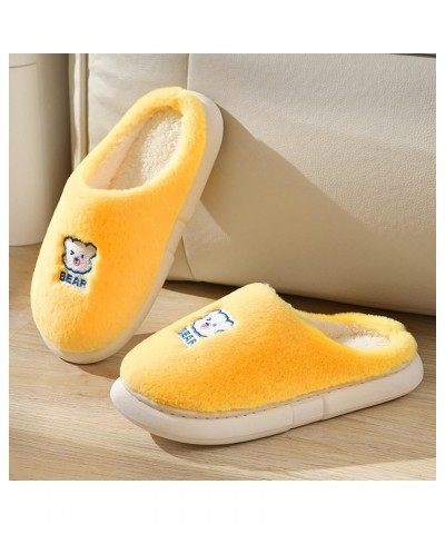 Men & Womens Slippers Trainers Slippers Winter Fashion Casual Home Shoes Comfy Graphic House Shoes A-yellow $12.29 Slippers