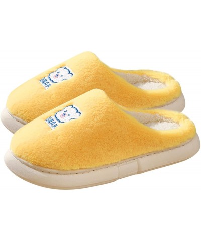 Men & Womens Slippers Trainers Slippers Winter Fashion Casual Home Shoes Comfy Graphic House Shoes A-yellow $12.29 Slippers