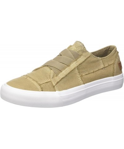 Womens Marley Slip On Sneaker Cream Coffee Color Washed $17.27 Fashion Sneakers