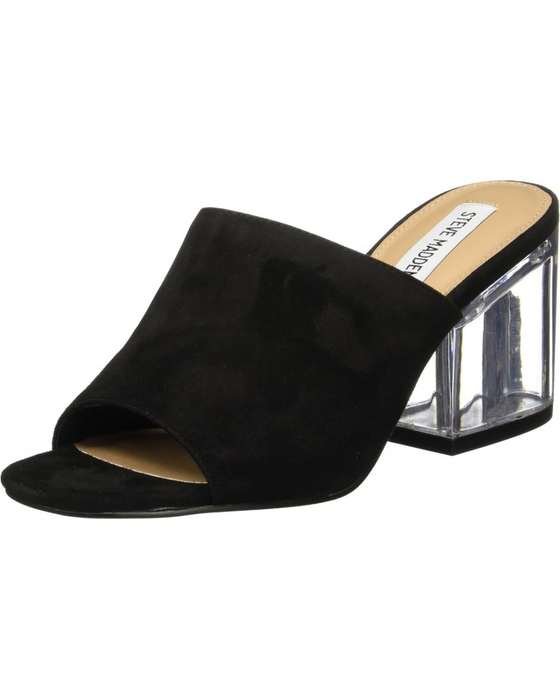 Dalis C Womens Slip-on Heels (5.5, Black Suede) $21.48 Mules & Clogs