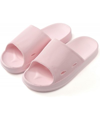 Bathroom Sandals Bottom Slippers Women Flat and Solid Slippers Home Home Color Womens Slipper Slides Leopard (Pink, 7) Pink 7...