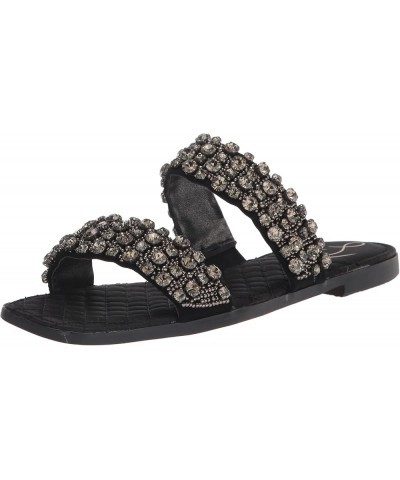 Women's Ezel Flat Sandal Black $24.49 Sandals