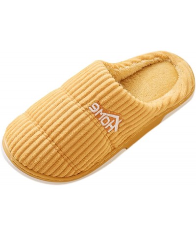 Slippers for Women Men Thick Memory Foam Plush House Shoes Fit and Flare Buttery Feeling Loungewear B-yellow $12.03 Slippers