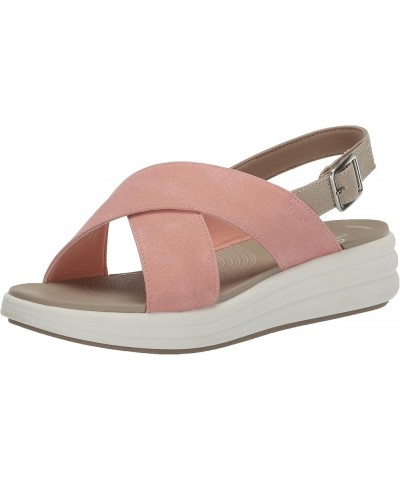 Women's Drift Sun Wedge Sandal, Denim Synthetic, 11 9.5 Peach Synthetic $25.67 Sandals