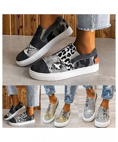 Shoes for Women Sneakers Trendy Low Top Canvas Walking Shoes Casual Fashion Lightweight Comfort Flat Loafers Black $12.36 San...