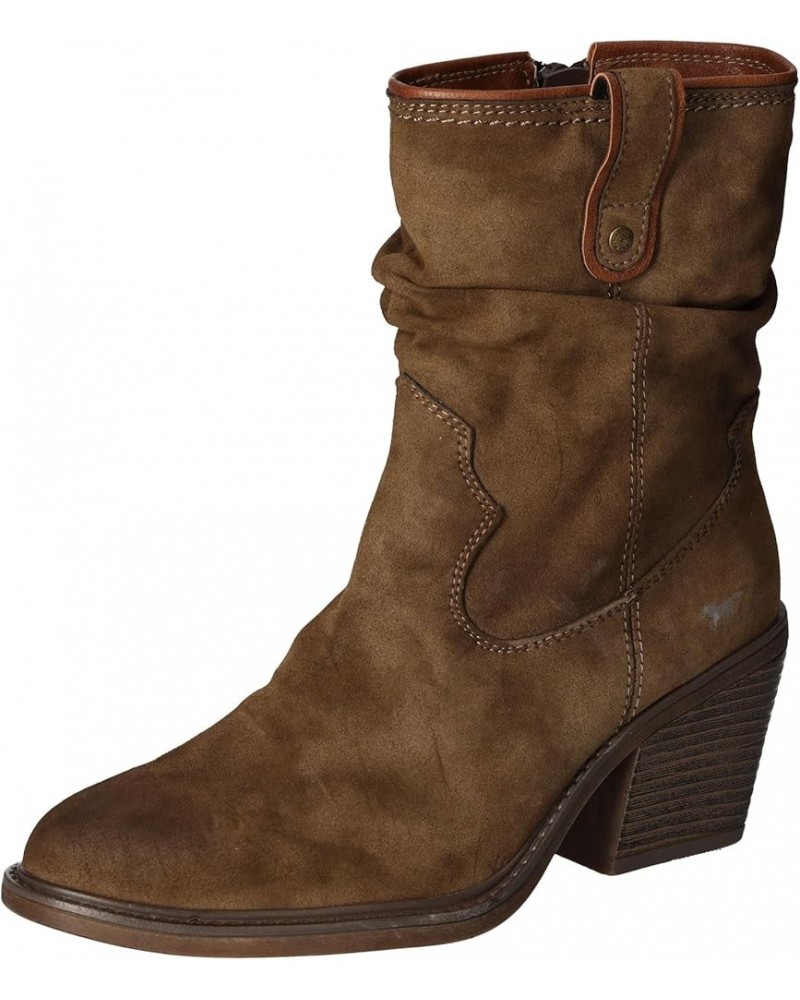 Women's Modern Western Booty Brown $45.34 Boots