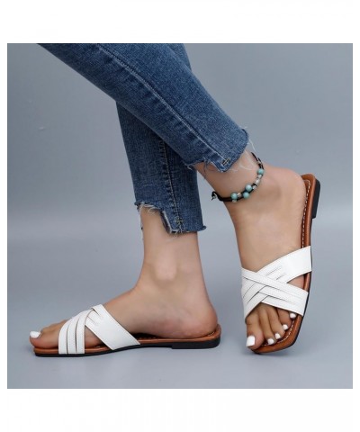 Slingback Heels Lightweight Support Slip Women's Slide Sandals Vacation Wedding Prom White $13.67 Athletic Shoes