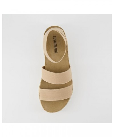 Women's Mandy Cork Espadrille Wedge Sandal, Nude $19.80 Sandals